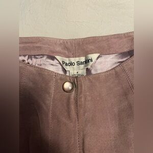 Paolo Santini Mauve Suede Pants!